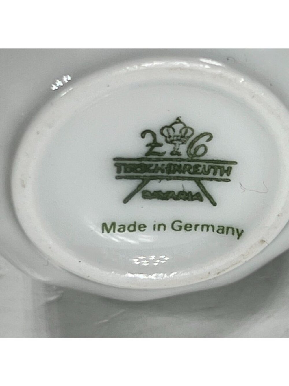 Vtg Tirschenreuth Bavaria PETITE ROSE Demitasse Coffee Cup Saucer Set Germany - Picture 9 of 9